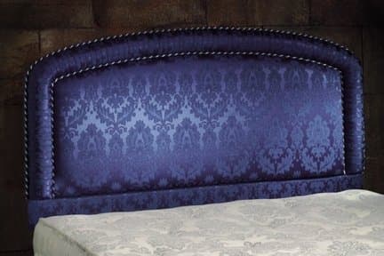 Windsor Kingsize (5ft) Headboard in a Blue Damask Fabric Fast Delivery