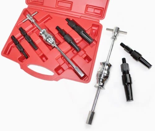QuestCraft 5PC BLIND HOLE BEARING GEAR PULLER REMOVAL KIT 4 COLLECT & 1 SLIDE HAMMER OEM by QuestCraft