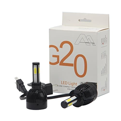 ZHITEYOU G20 LED Headlight Conversion Kit, High Beam Headlamp, HID Or Halogen Head Light Replacement, 6500K Xenon White, 1 Pair,9007