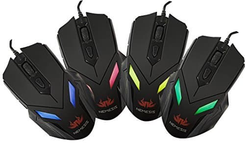 Nemesis Zark wired gaming mouse with LED light - The Must Have and Must Use for Gamers