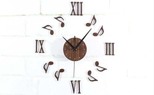 Modern DIY Large Frameless Kitchen Wall Clock 3D Stickers Home Office Decor Gift Sucastle European style 14 inches