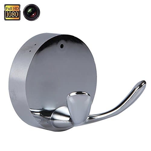 HD 1080p Spy Camera Motion Detection Camcorder Dressing Room Hook, Prweyn® 16GB Spy Cameras 8.0 Million HD CMOS 1920×1080 Mini Motion Detection Spy Camera HD Video Room Hook Video