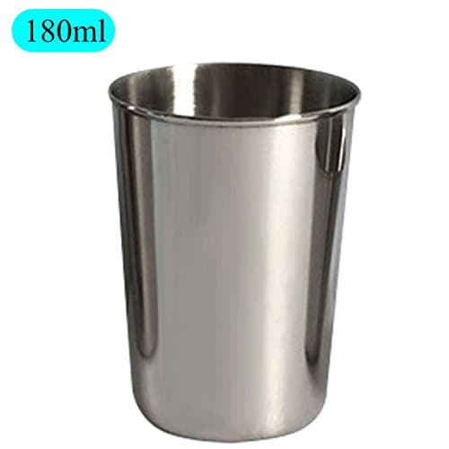 Ligege Stainless Steel Mug/Premium Stackable Mug Metal Drinking Cups/Stainless Steel Cup (180ML)