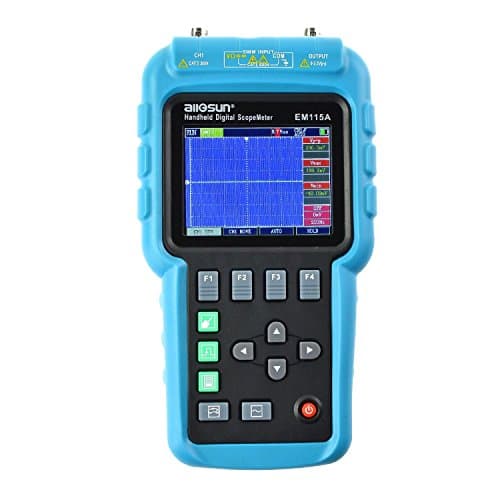 Digital Handheld Oscilloscope Scopemeter with Multimeter Signal Generator Voltmeter Ohmmeter Capacitance 50 MHz with USB,EM115A