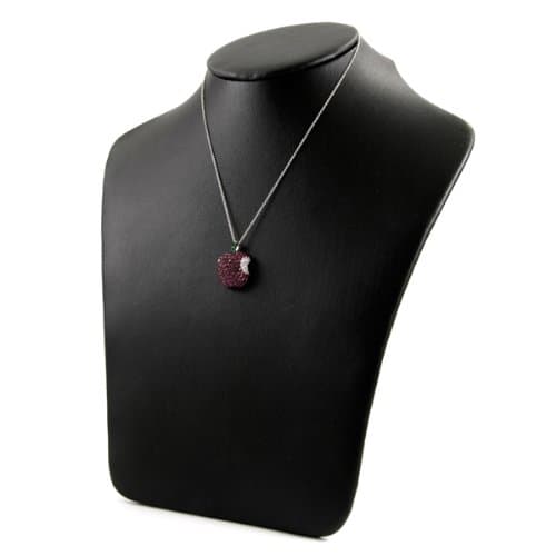 Isabelle's Ruby CZ Apple Necklace
