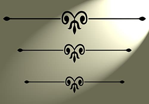 Shabby Chic Stencil Drawer detailer Design(2) 3 sizes Rustic Mylar style A4 297x210mm furniture French