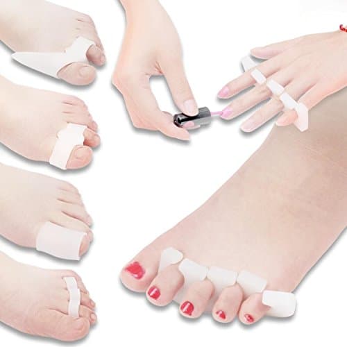 HLYOON® H09 10Pcs Toe Separators for Hammer Toe Treatment Set , Bunion Relief , Hallux Valgus,Toe Spacers, Toe Caps