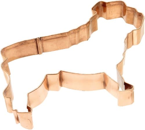Old River Road Bulldog Shape Cookie Cutter, Copper