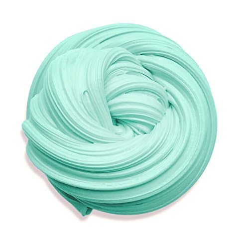 Green Mint Fluffy Floam Slime 6Oz in Storage Container – No-borax Non-sticky Super Soft Stretchy Squishy Light Stress Relief Scented Foam Baby Sensory Putty Kid Sludge Toy ASMR – Best Birthday Gift for Girls, Boys & Adults – UK Prime available