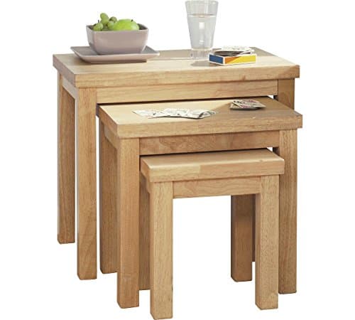Gloucester DELEX® Durable Nest of Solid Wood 3 Tables