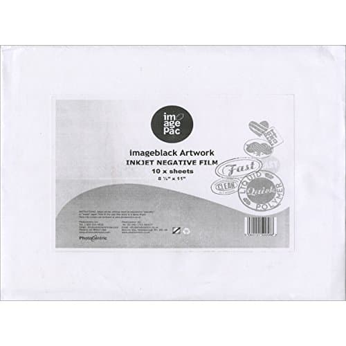 Imagepac Artwork Ink Jet Negative Film 8.5'X11' 10/Pkg