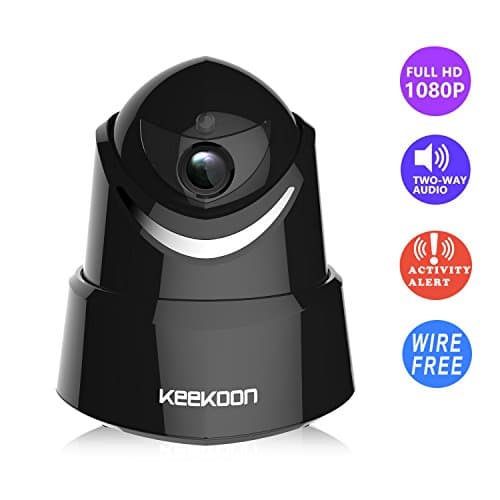 Wireless Internet Security Camera 1080P HD AEJOK Rotating Wall Mounted Wired IP Indoor Yard Home Security Camera | Support 64GB SD Card & Motion Sensing & Pan/Tilt & IOS/Android APP & Talking Audio