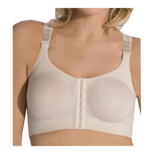 Renolife Post Surgical Soft Cup Bra 32-42 B,C,D,DD augmentation / reduction / reconstruction; post lumpectomy, post biopsy (40C, White)