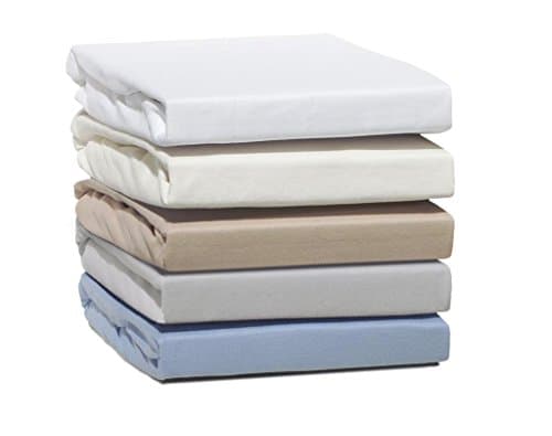 Double Jersey™Fitted Sheet Brushed Cotton Extra Deep FLANNEL Luxury Jersey double 100% pure cotton available in colours White, Beige, Blue, Stone Grey, Cappuchino and Chocolate. Sizes available small singel double king size super king size