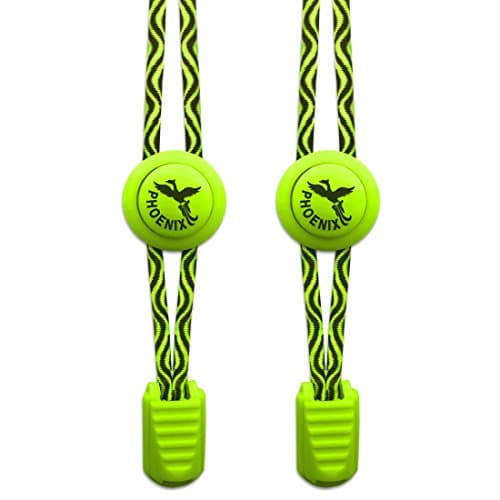 Phoenix Fit UK - No tie Elastic Lace System with lock - Easy to install in a range of colours. Great for runners, children, older generation & active lifestyles - 1 Pair