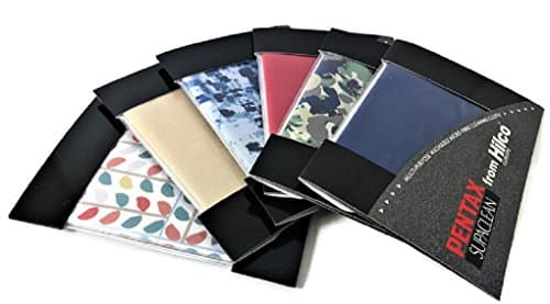 Four Assorted Pentax Supaclean Microfibre Spectacle Cleaning Cloths from Hilco - Assorted Colours. Perfect for cleaning reading specs!