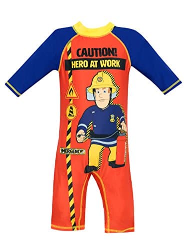 Fireman Sam Boys Fireman Sam Swimsuit Age 6 to 7 Years