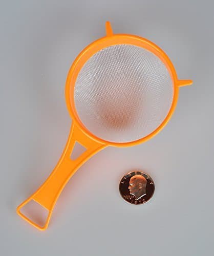 Large 4" Diameter Plastic Nylon Mesh Coin Strainer by Transline