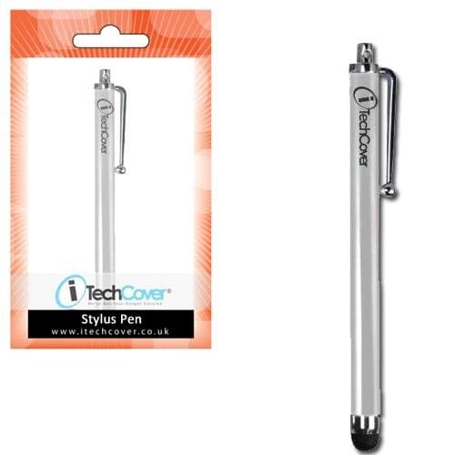 iTechCover® Samsung Galaxy Mega 6.3 I9200 Silver Touch Screen Stylus Pen