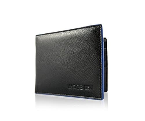 MOGENSEN Lysbro RFID Blocking Genuine Leather Wallet (black without coin pocket)