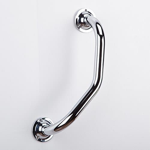 Bathroom Angled Safety Rail Handle Grab Bar Chrome Finish