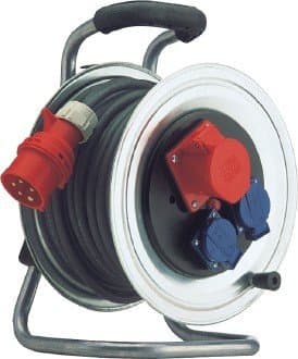 Hedi K2SD Rotary Power Cable Reel 1 x CEE/Schuko 5x1,5 mm2 Cable, Length: