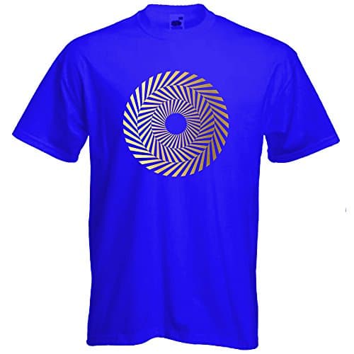 Red planet Mandala Tshirt Circle Geometry Tee Geometric Sacred Geometry Spiritual Festival Beachwear Yoga Top Hipster Tee Gift Mens Short Sleeved Cotton TshirtBlueMedium
