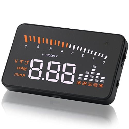 YGY Automatic Adaptation Car Models Car HUD Projector Head Up Display System OBD II Fuel Overspeed Warning Speedometer