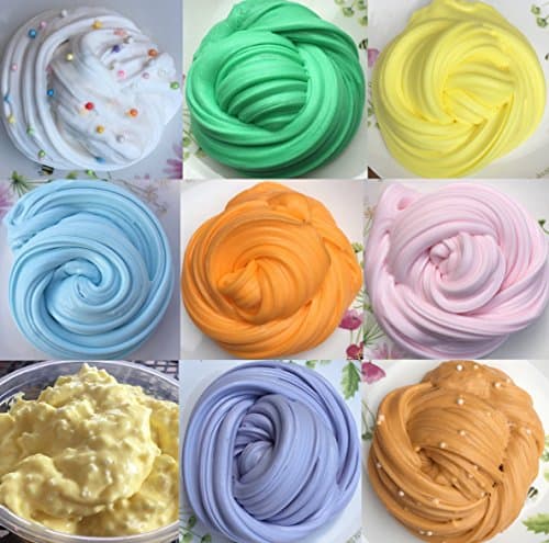 Planet slime shop SPACE GREY FLUFFY FLOAM SLIME NON TOXIC SAFE AND WASHABLE PUTTY SCENTED 5oz STRESS RELIEF SENSORY TOY ADHT ASMR NO BORAX HUGE CHOICE OF COLOURS