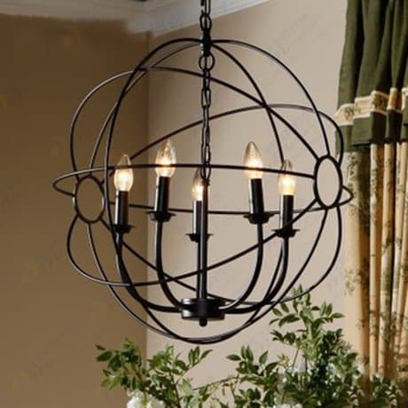 Caribou ceiling fixture/pendant Light ceiling Lamp Ceiling Light pendant Globe with wrought iron chandeliers ,60cm