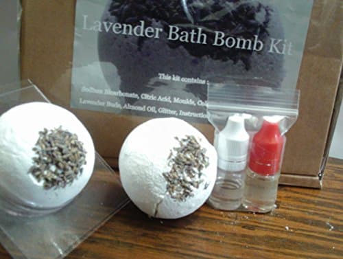 Make your own Bath Bomb Kit Lavender childrens half term things to do by Mijubeauty