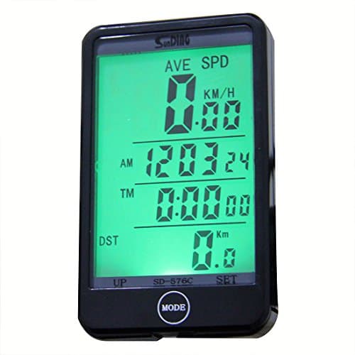 YaPeach Wired Odometer, Speedometer, Bicycle Computer with Touch Screen Backlight