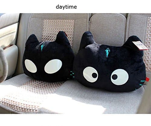 Nasis Luminous Car Use Headrest in Cat Shape AL8087 pack of 2