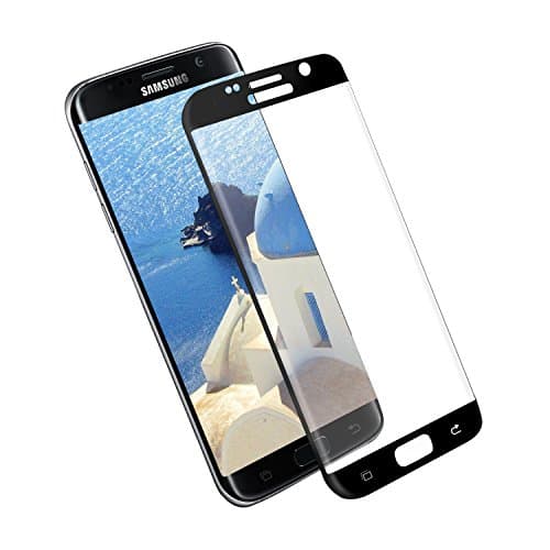 SURWELL Samsung Galaxy S7 Edge Tempered Glass Screen Protector 0.26mm Thinness 3D Full Coverage Screen Protector for S7 Edge (Black)