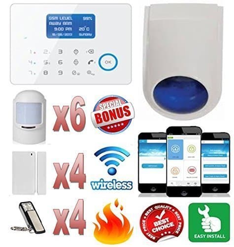 Best *Direct Call/Text Alerts to Your Mobile* Wireless & Pet Friendly Burglar Alarm System & Fire Alert. Perfect Alarm for your Home, Caravan, Boat & Outbuilding.. Plus FREE iPhone & Android Alarm App