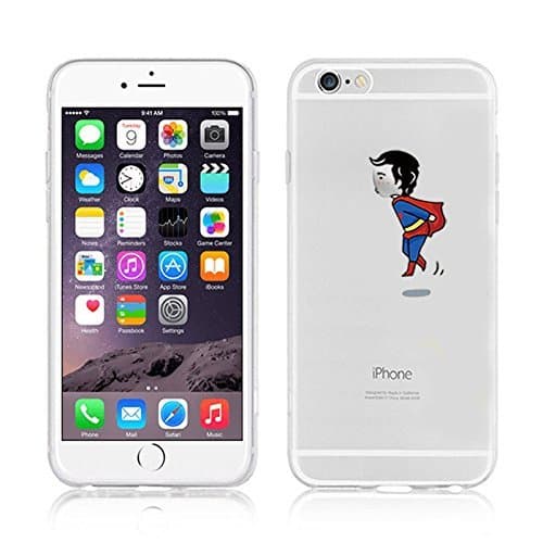 New Marvels Avenger Transparent Clear TPU Soft Case For Apple iPhone 7 Plus SUPERMAN