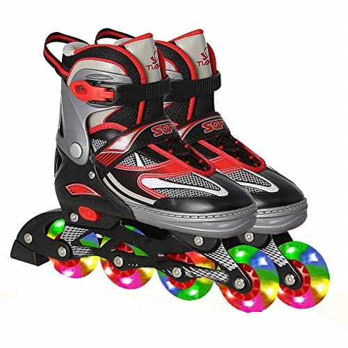 Large Size All-Flash Suits Skates Roller Skates Roller Skates Straight Row of Single-Row Adjustable Adults Boys and Girls