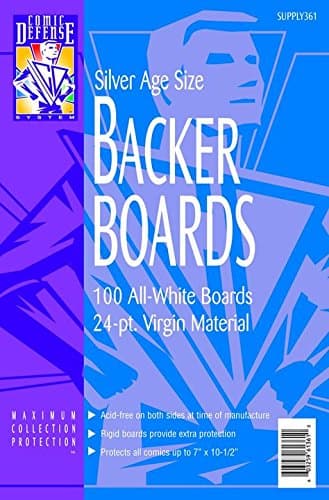 100 SILVER AGE COMIC BACKING BOARDS (FREE UK SHIPPING) CDS SUPPLY361