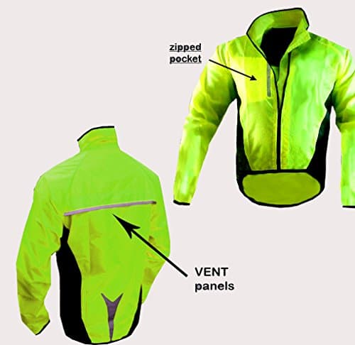 HILTON ENTERPRISES CYCLING JACKET WATERPROOF HIGHLY VISIBLE (X LARGE)