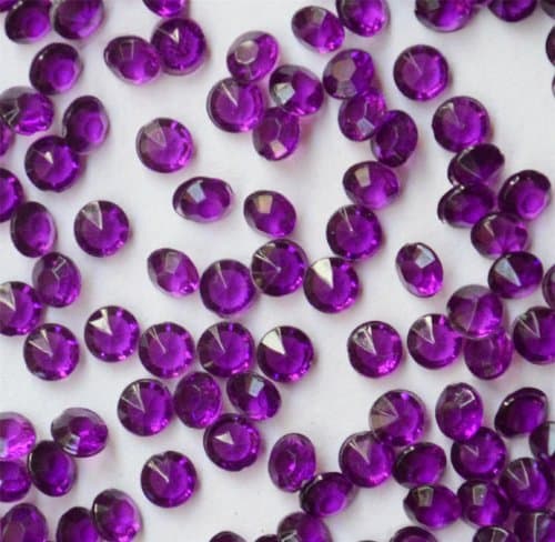 5000 4.5 mm Diamond Scatter Crystals Wedding Table Decoration (Deep purple)