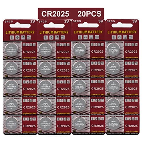 JOOBEF CR2025 Lithium 3V Battery, Electronic Coin Cell Button(20 Pcs)