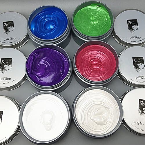 Oderola Unisex DIY Hair Color Wax Mud Dye One-time Coloring Cream Temporary Modeling Hairstyle Wax,7 colours