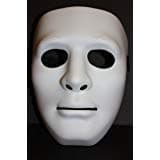 Mask Full Face Plastic Plain Costume Party Dance Crew For Hip Hop Danceopera White