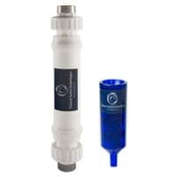 Natural Action Technologies Whole House Dynamically Enhanced Structured Water Device – Housing + Portable Water Filter Unit (Cobalt Blue) - Bundle Pack