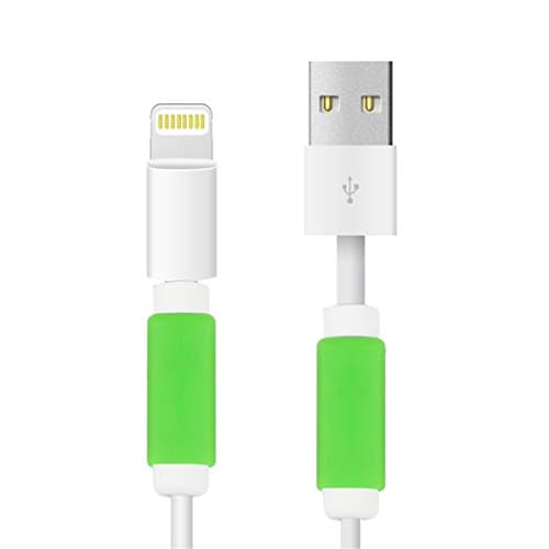 Peres 3.5cm Colorful Data Cable Saver Protector for Apple USB Lightning Cable Iphone Earphones Protector and 30-pin Charging Cables for Ipod / Iphone / Ipad / Apple Watch (2Green)