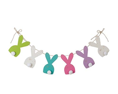 Rustic Easter Bunny Banner - Decoration for Home, Office or Party