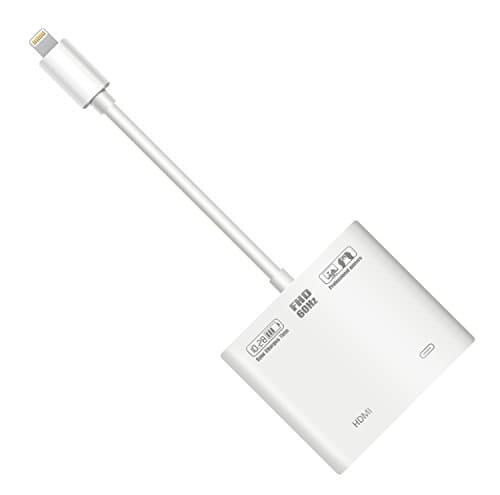 EFGTEK Lightning digital av adapter, lightning to HDMI adapter on 1080P HD TV,monitor,Projector for iPhone 6/7/8 plus,iPad,iPod.