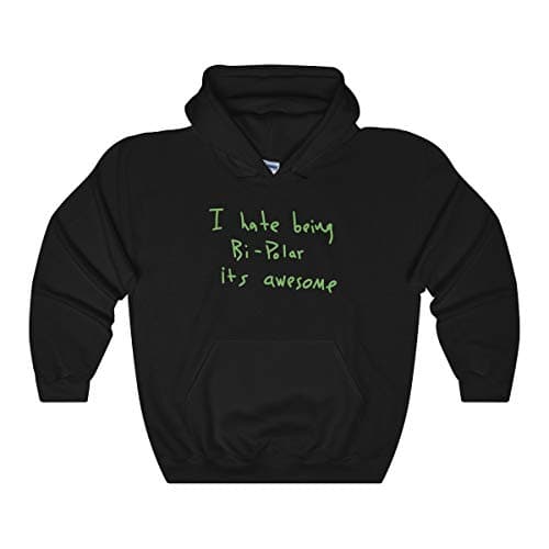 I Hate Being Bi-Polar It's Awesome Kanye West Ye 2018 Album Cover Wyoming Merch Unisex Heavy Blend Hooded Sweatshirt