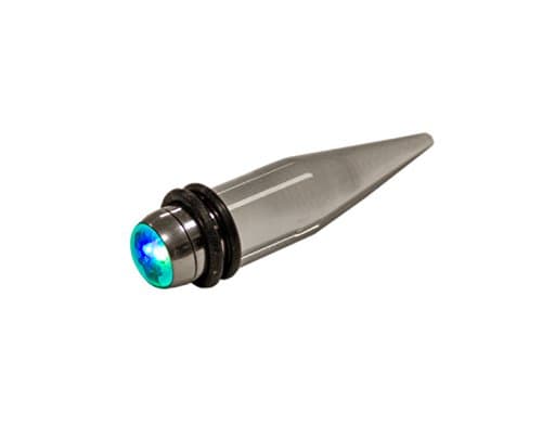 LED Light up Ear Taper - Glow Tapers (Size: 10mm - 3/8"- 00g)