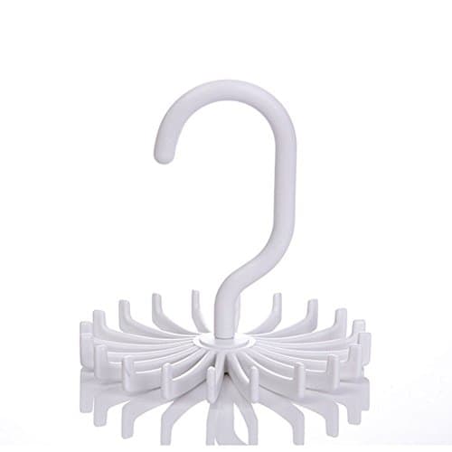 DOOR Rotating Twirl Tie Rack Adjustable,Keep Your Tie & Scarves Neatly Organized ,4 Pack (1pack)